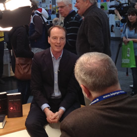 Marc Elsberg gibt ein Interview auf der Buchmesse in Leipzig März 2012